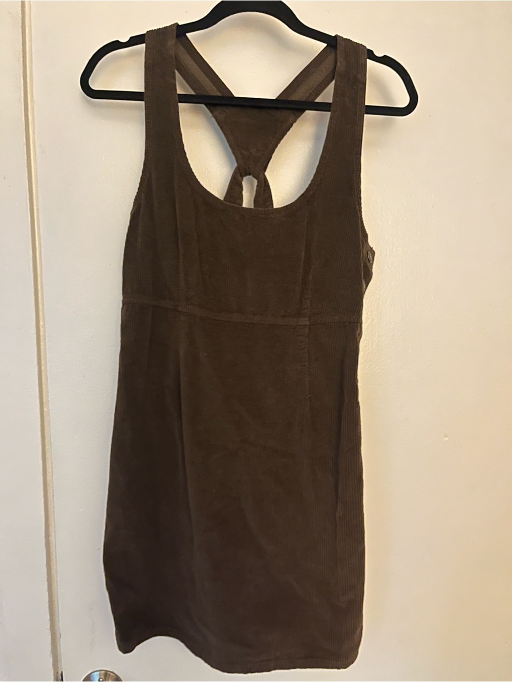 American Eagle Outfitters Dark Brown Corduroy Pinafore Dress
